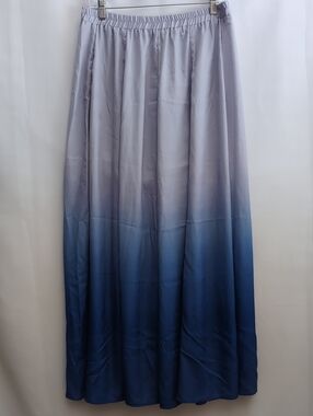 Blue Ombre Maxi Skirt